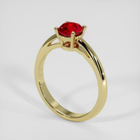 1.07 Ct. Ruby Ring, 14K Yellow Gold 2