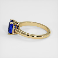 2.00 Ct. Blue Sapphire Ring, 14K Yellow Gold 4