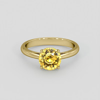 2.12 Ct. Yellow Sapphire Ring, 14K Yellow Gold 1