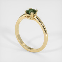 0.52 Ct. Sapphire Ring, 14K Yellow Gold 2