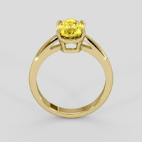 2.93 Ct. Yellow Sapphire Ring, 14K Yellow Gold 3