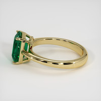 2.84 Ct. Emerald Ring, 18K Yellow Gold 4