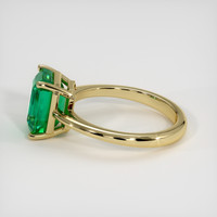 3.29 Ct. Emerald Ring, 18K Yellow Gold 4