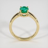 1.05 Ct. Emerald Ring, 18K Yellow Gold 3