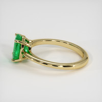 1.53 Ct. Emerald Ring, 18K Yellow Gold 4