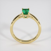 0.79 Ct. Emerald Ring, 18K Yellow Gold 3