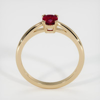 0.61 Ct. Ruby Ring, 18K Yellow Gold 3