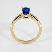 2.00 Ct. Blue Sapphire Ring, 18K Yellow Gold 3