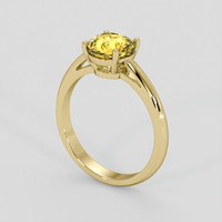 2.12 Ct. Yellow Sapphire Ring, 18K Yellow Gold 2