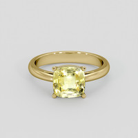 2.34 Ct. Yellow Sapphire Ring, 18K Yellow Gold 1