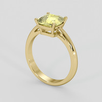 2.34 Ct. Yellow Sapphire Ring, 18K Yellow Gold 2