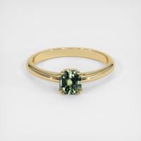 0.52 Ct. Sapphire Ring, 18K Yellow Gold 1