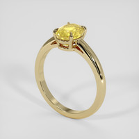 2.02 Ct. Yellow Sapphire Ring, 18K Yellow Gold 2