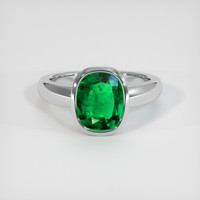 2.36 Ct. Emerald Ring, Platinum 950 1