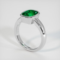 2.36 Ct. Emerald Ring, Platinum 950 2