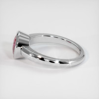 1.80 Ct. Reddish Pink Sapphire Ring, Platinum 950 4