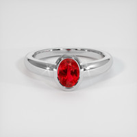 1.03 Ct. Ruby Ring, Platinum 950 1