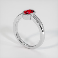 1.03 Ct. Ruby Ring, Platinum 950 2