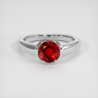 1.72 Ct. Ruby Ring, Platinum 950 1