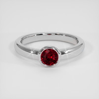 0.70 Ct. Ruby Ring, Platinum 950 1