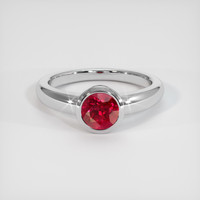 1.51 Ct. Ruby Ring, Platinum 950 1