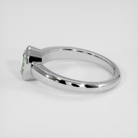 1.02 Ct. Bluish Green Sapphire Ring, Platinum 950 4
