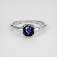 1.73 Ct. Blue Sapphire Ring, Platinum 950 1