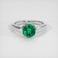 1.57 Ct. Emerald Ring, Platinum 950 1