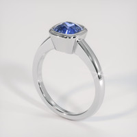 2.24 Ct. Blue Sapphire Ring, Platinum 950 2