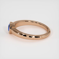 1.14 Ct. Blue Sapphire Ring, 14K Rose Gold 4