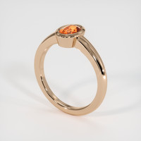 0.93 Ct. Gemstone Ring, 14K Rose Gold 2