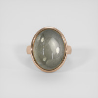 19.21 Ct. Grey Moonstone Ring, 14K Rose Gold 1