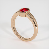 1.03 Ct. Ruby Ring, 14K Rose Gold 2