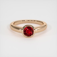 1.11 Ct. Ruby Ring, 14K Rose Gold 1