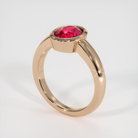 2.03 Ct. Ruby Ring, 14K Rose Gold 2