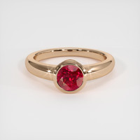 1.51 Ct. Ruby Ring, 14K Rose Gold 1