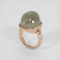 19.21 Ct. Grey Moonstone Ring, 18K Rose Gold 2