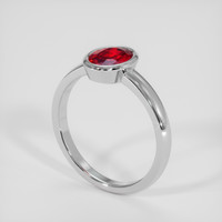 1.24 Ct. Ruby Ring, Silver 2