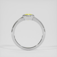 1.02 Ct. Greenish Yellow Sapphire Ring, 10K White Gold 3