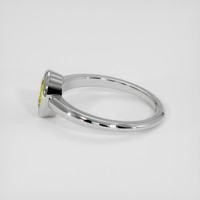 1.02 Ct. Greenish Yellow Sapphire Ring, 10K White Gold 4