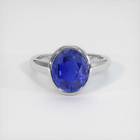 5.70 Ct. Sapphire Ring, 14K White Gold 1