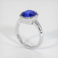 5.70 Ct. Sapphire Ring, 14K White Gold 2