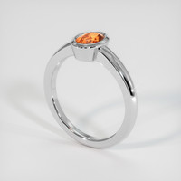 0.93 Ct. Gemstone Ring, 14K White Gold 2