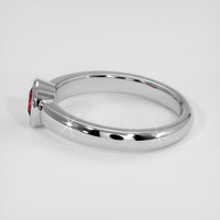 0.70 Ct. Ruby Ring, 14K White Gold 4