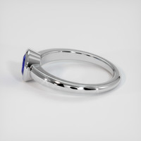0.94 Ct. Blue Sapphire Ring, 14K White Gold 4
