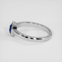 1.12 Ct. Blue Sapphire Ring, 14K White Gold 4