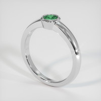 0.47 Ct. Sapphire Ring, 14K White Gold 2
