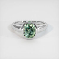 2.78 Ct. Sapphire Ring, 14K White Gold 1