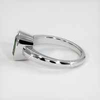 2.78 Ct. Bluish Green Sapphire Ring, 14K White Gold 4