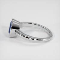 3.80 Ct. Sapphire Ring, 18K White Gold 4